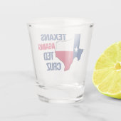 Texanen tegen Ted Cruz 2024 Shot Glas (Achterkant)