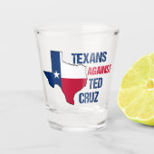 Texanen tegen Ted Cruz 2024 Shot Glas (Voorkant)