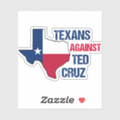 Texanen tegen Ted Cruz-laptop Sticker (Vel)