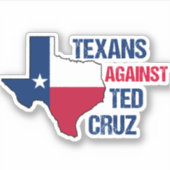 Texanen tegen Ted Cruz-laptop Sticker (Voorkant)