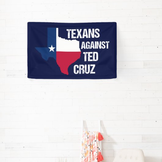 Texanen tegen Ted Cruz Texas Democraat Spandoek (Insitu)
