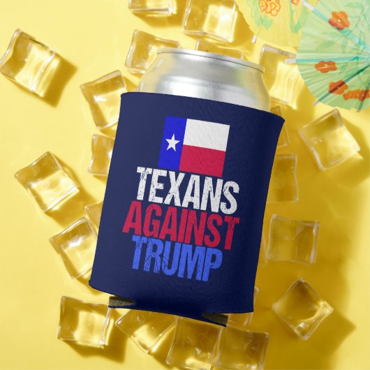 Texanen tegen Trump Blue Blikjeskoeler (Insitu Zomer)