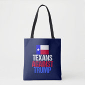 Texanen tegen Trump Blue Tote Bag (Voorkant)
