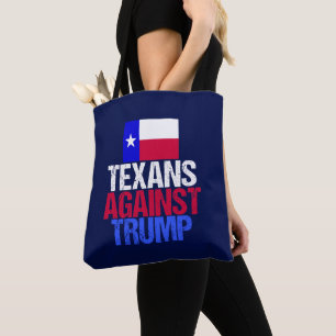 Texanen tegen Trump Blue Tote Bag