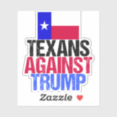Texanen tegen Trump: Texaanse Democratische Laptop Sticker (Vel)
