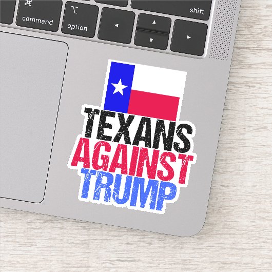 Texanen tegen Trump: Texaanse Democratische Laptop Sticker (Detail)