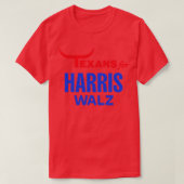 Texanen voor Kamala Tim Walz 2024 TShirt (Design voorkant)