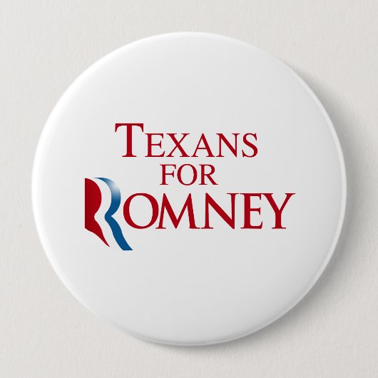 TEXANEN VOOR ROMNEY.png Ronde Button 4,0 Cm (Voorkant)
