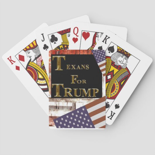 TEXANEN VOOR TRUMP POKERKAARTEN (Achterkant)