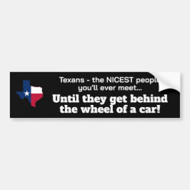 Texanen - vriendelijkste mensen... tot achter het bumpersticker