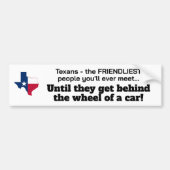 Texanen - vriendelijkste mensen... tot achter het bumpersticker (Voorkant)