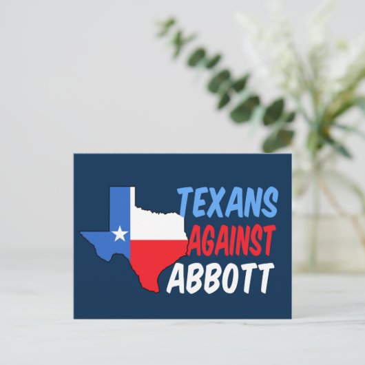 Texans against Greg Abbott Briefkaart (Staand voorkant)