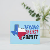 Texans against Greg Abbott Briefkaart (Staand voorkant)