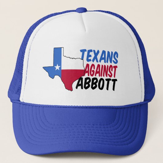 Texans Against Greg Abbott for Governor Democraat Trucker Pet (Voorkant)