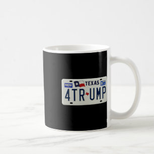 Texans For Trump Antieke Nummerplaat Campagne Koffiemok
