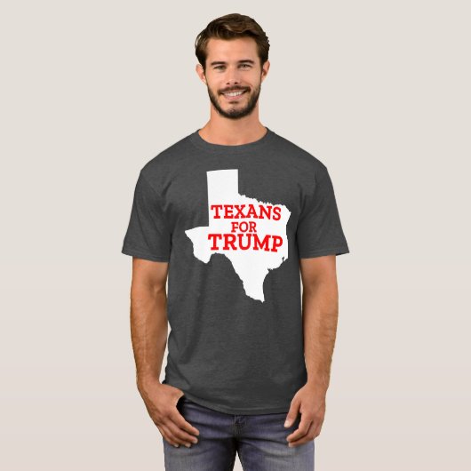 Texans For Trump ReElection American Texas 2020 T-shirt (Voorkant volledig)