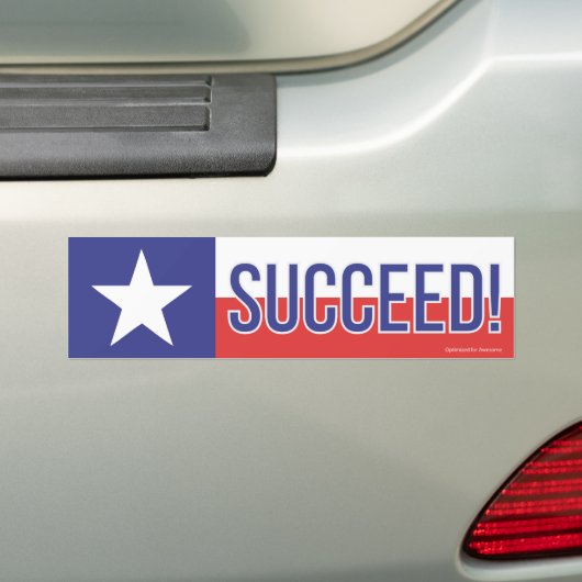 Texans gelukt! bumpersticker (Op auto)