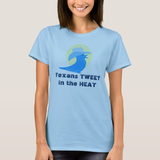 Texans TWEET in de WARMTE T-shirt (Voorkant)