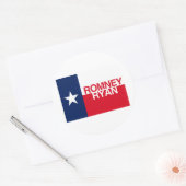 TEXANS VOOR ROMNEY RYAN.png Ronde Sticker (Envelop)