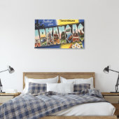 Texarkana, Arkansas - Grote lettertjes Canvas Afdruk (Insitu (Slaapkamer))