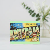 Texarkana Arkansas Retro Ansichtkaart  Briefkaart (Staand voorkant)