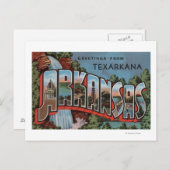 Texarkana, Arkansas (Watervalscène) Briefkaart (Voorkant / Achterkant)