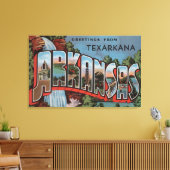 Texarkana, Arkansas (Watervalscène) Canvas Afdruk (Insitu (Woonkamer))