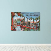 Texarkana, Arkansas (Watervalscène) Canvas Afdruk (Insitu (Houten vloer))