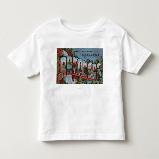 Texarkana, Arkansas (Watervalscène) Kinder Shirts (Voorkant)
