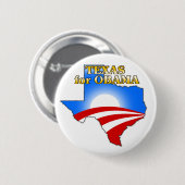 Texas4Obama Ronde Button 5,7 Cm (Voorkant /achterkant)