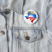 Texas4Obama Ronde Button 5,7 Cm (In situ)