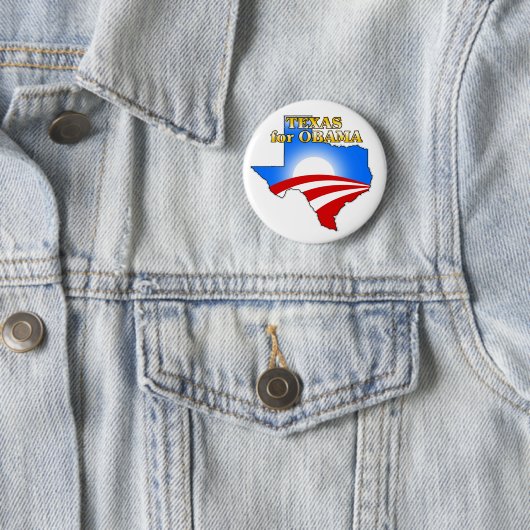 Texas4Obama Ronde Button 5,7 Cm (In situ)