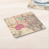 Texas 10 kartonnen onderzetters (Schuin)