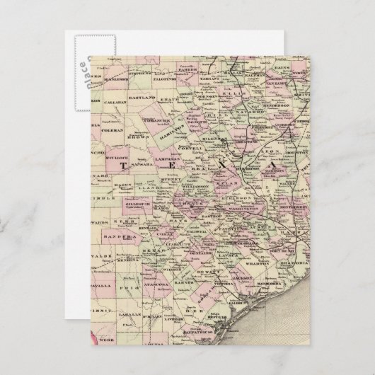 Texas 12 briefkaart (Voorkant / Achterkant)