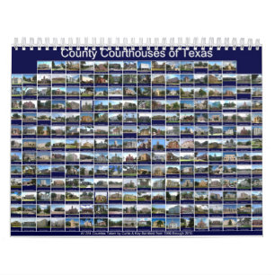 Texas 12 County Courthouse Wall Calendar Kalender