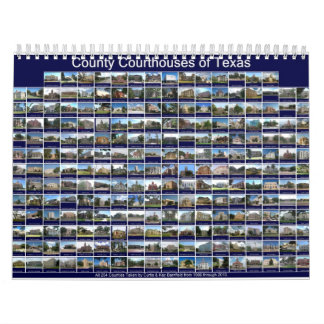 Texas 12 County Courthouse Wall Calendar Kalender