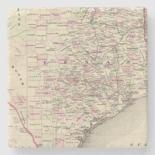 Texas 12 stenen onderzetter (Voorkant)