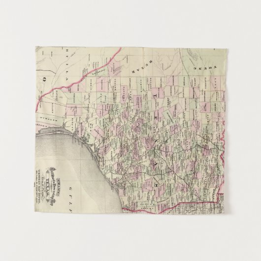 Texas 12 wandkleed (Voorkant (horizontaal))