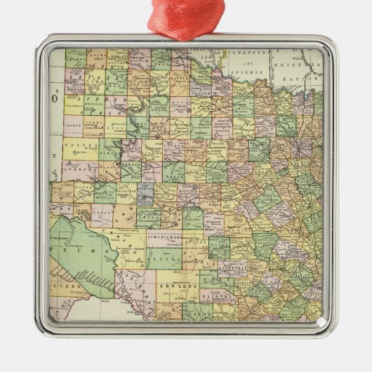 Texas 15 metalen ornament (Voorkant)
