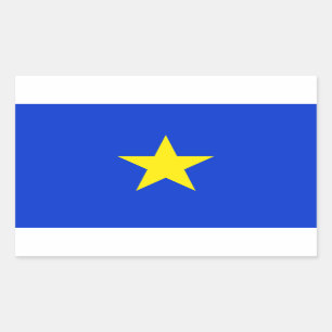 Texas (1836-1839) rechthoekige sticker