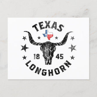 Texas 1845 Longhorn Cowboy and Rodeo Fan P Briefkaart