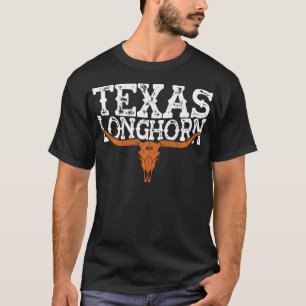 Texas 1845  Longhorn Cowboy en Rodeo Fan T-shirt