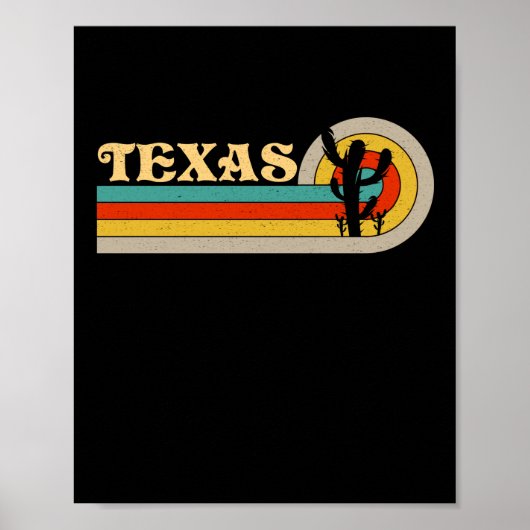 Texas  1980s Style Desert Poster (Voorkant)