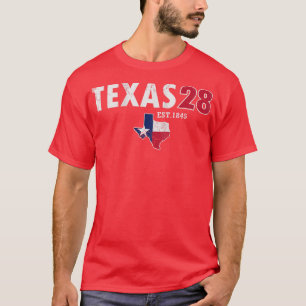 Texas 28e Staat 1845 Texaan T-shirt