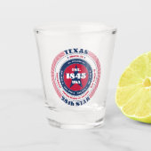 Texas 28th Star Patriotic Shot glas (Voorkant)