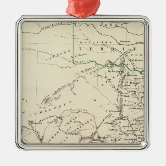Texas 2 metalen ornament (Voorkant)