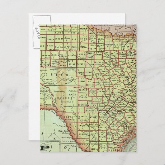 Texas 3 briefkaart (Voorkant / Achterkant)