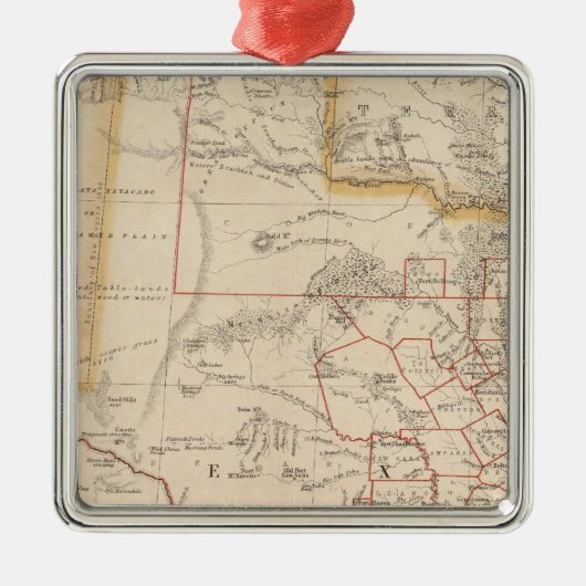 Texas 4 metalen ornament (Voorkant)