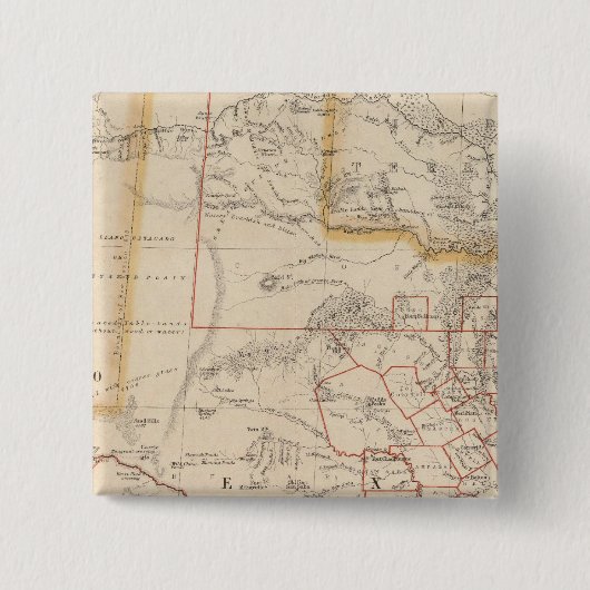 Texas 4 vierkante button 5,1 cm (Voorkant)