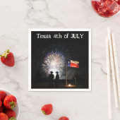 Texas 4th of July Paper Party Napkins Servet (Insitu)